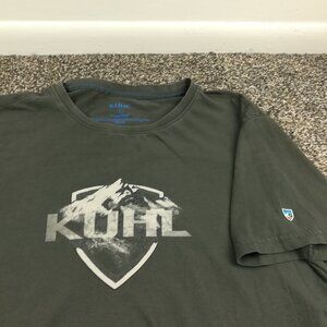 Kuhl T-Shirt Born In The Mountains Wildfibre Organic Cotton Gray Mens Large